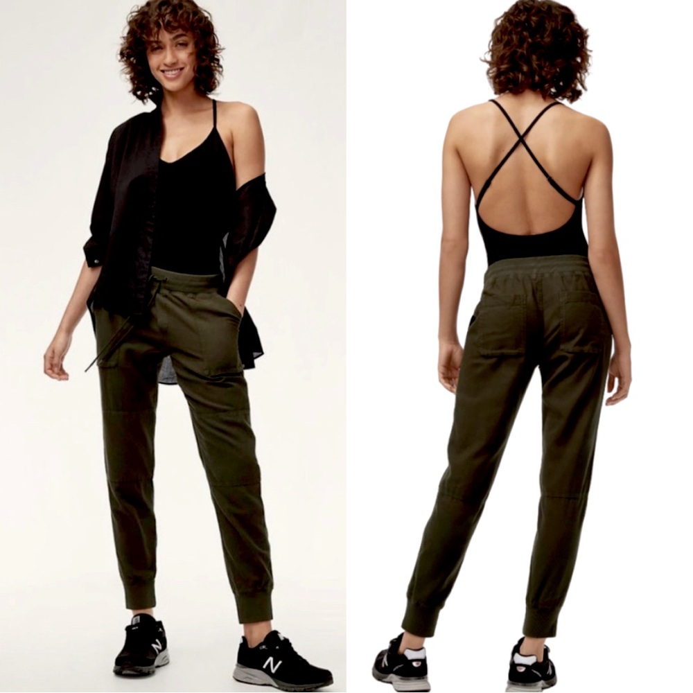 Aritzia Olive Green Jogging Pants XS